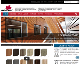 Architectural Woodwork Manufacturer's Association of Canada website by Jukah Digital Screenshot of Architectural Woodwork Manufacturer's Association of Canada website by Jukah Digital