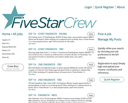 Five Star Crew website by Jukah Digital Screenshot of Five Star Crew website by Jukah Digital