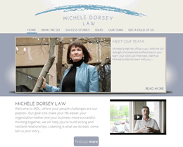Michele Dorsey Law website by Jukah Digital Screenshot of Michele Dorsey Law website by Jukah Digital