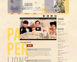 Paper Lions (V1) website by Jukah Digital Screenshot of Paper Lions (V1) website by Jukah Digital