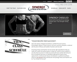 Synergy Fitness & Nutrition website by Jukah Digital Screenshot of Synergy Fitness & Nutrition website by Jukah Digital